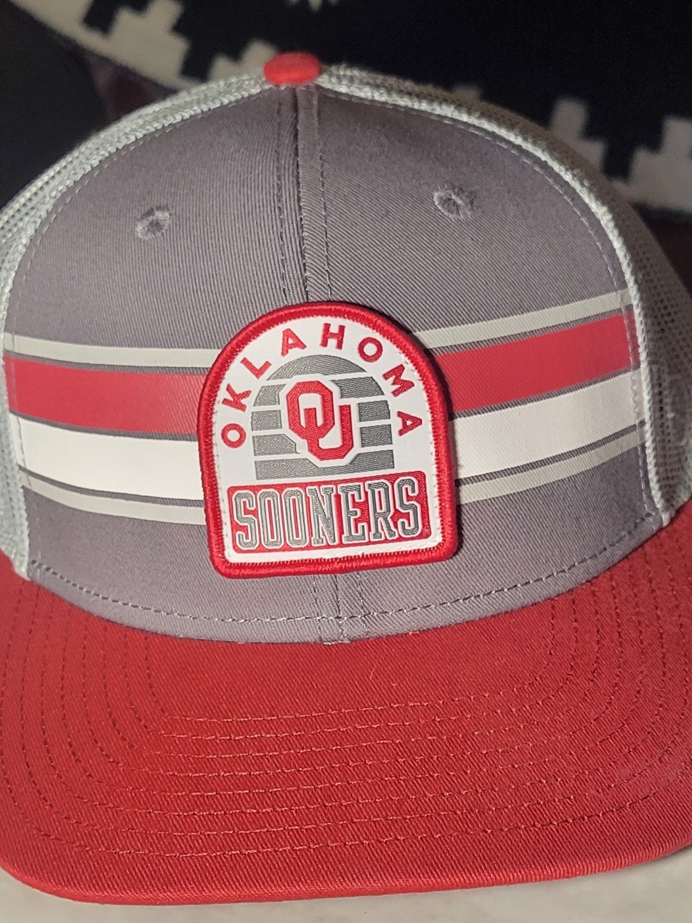Top of the World Oklahoma Sooners Red and Gray Mesh-Back Hat